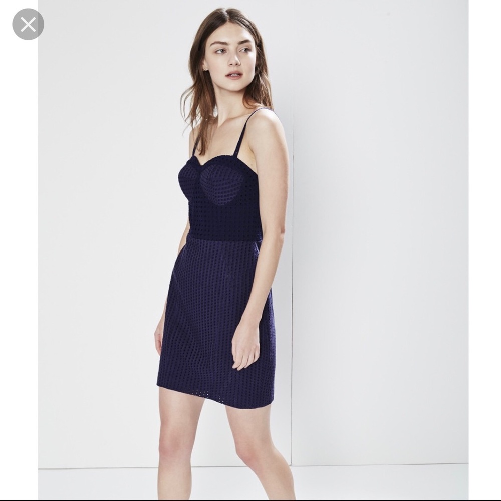 Rebecca Minkoff Claudia eyelet dress in royal blue